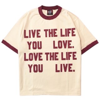 RICE NINE TEN ライスナインテン / HAND PAINT RINGER T SHIRT
