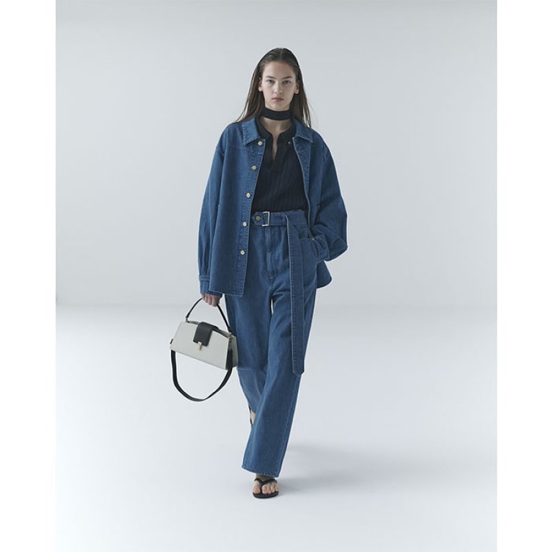 CULLNI クルニ / Front Fly Denim Minimum Jacket (blue)の通販