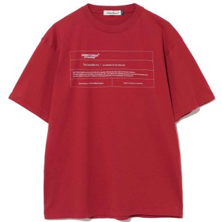 UNDERCOVER アンダーカバー / UC1F3803 / Tシャツ (dark red)の通販