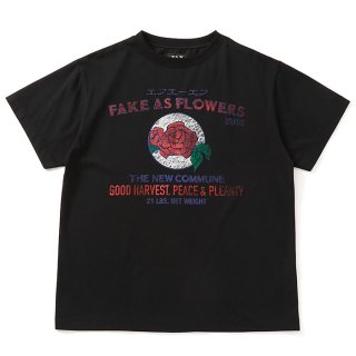 FAF フェイクアズフラワー / Label Tee (black)の通販－INCENSE(イン
