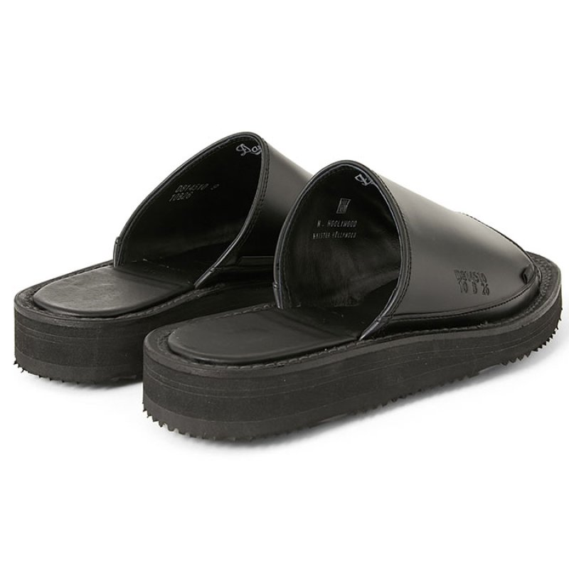 N.HOOLYWOOD エヌハリウッド / x Danner LEATHER SANDALES (black)の
