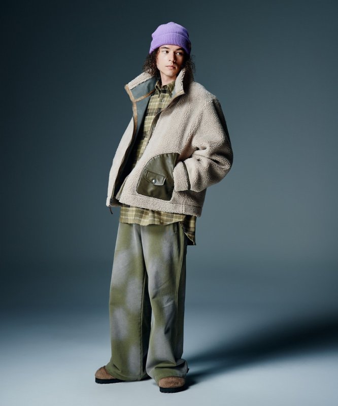 画像22: 【glamb 2026 Autumn先行予約】glamb グラム / Synth Mouton Reversible Jacket (2色展開) (22)