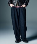 画像12: 【glamb 2026 Autumn先行予約】glamb グラム / Leather Combination Wide Denim (2色展開) (12)