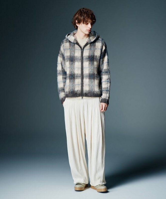 画像9: 【glamb 2026 Autumn先行予約】glamb グラム / Check Knit Hoodie (2色展開) (9)