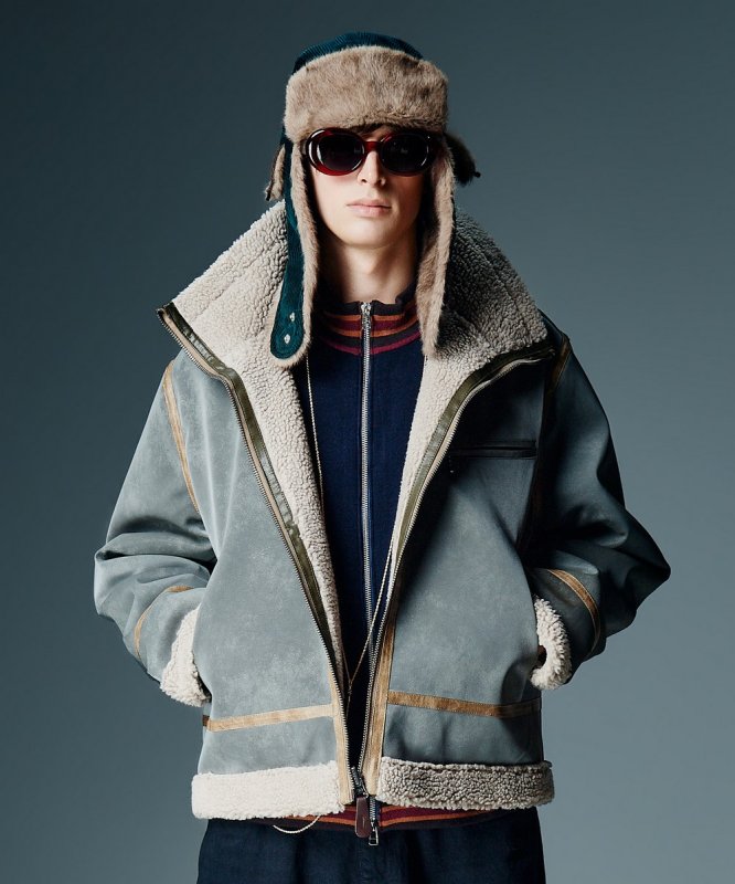 画像11: 【glamb 2026 Autumn先行予約】glamb グラム / Synth Mouton Reversible Jacket (2色展開) (11)