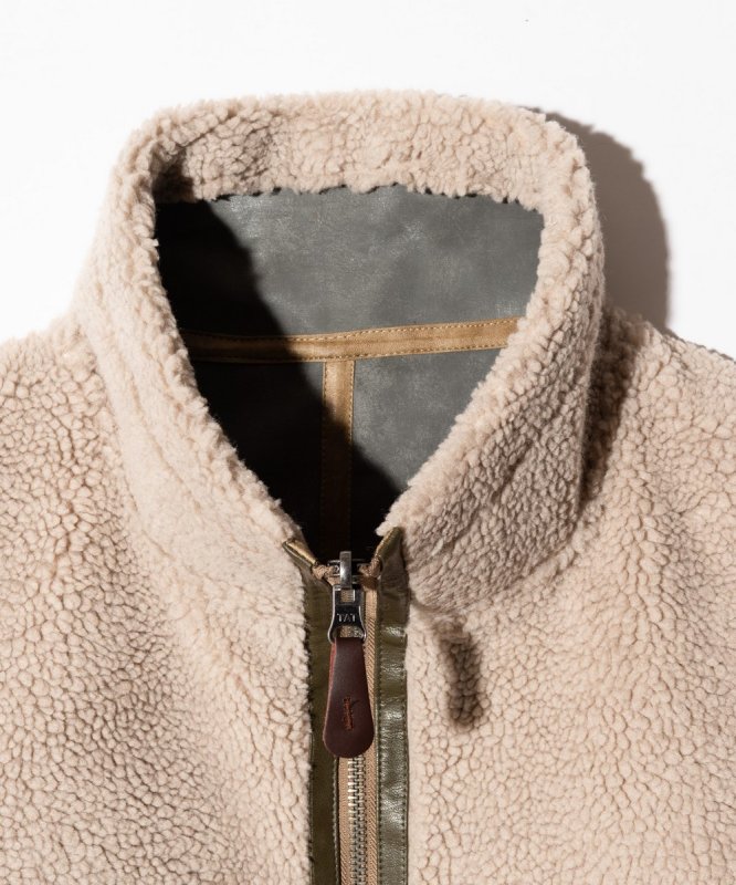 画像7: 【glamb 2026 Autumn先行予約】glamb グラム / Synth Mouton Reversible Jacket (2色展開) (7)
