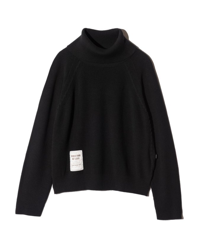画像2: 【glamb 2026 Autumn先行予約】glamb グラム / Raglan Turtle Neck Knit (2色展開) (2)