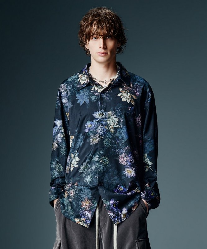 画像6: 【glamb 2026 Autumn先行予約】glamb グラム / Nightfall Flower Shirt (2色展開) (6)