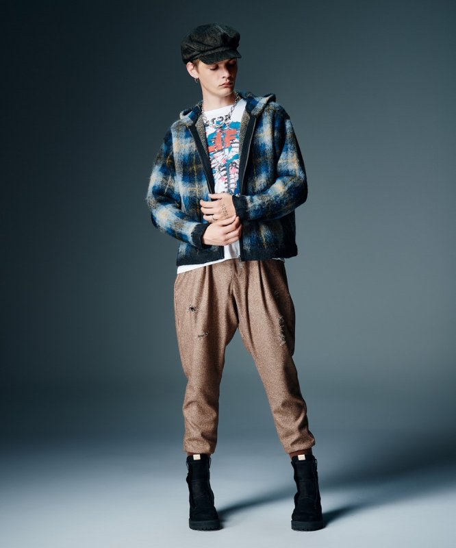 画像12: 【glamb 2026 Autumn先行予約】glamb グラム / Check Knit Hoodie (2色展開) (12)