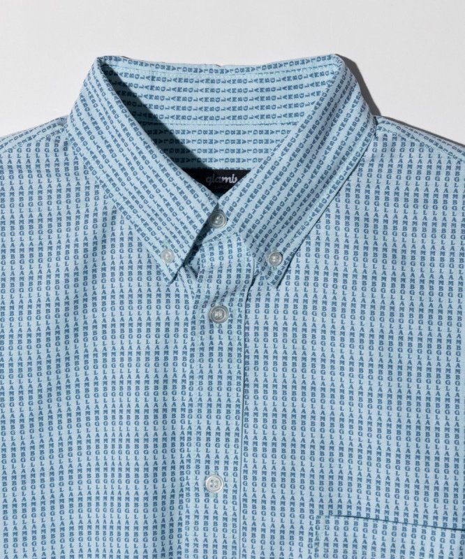 画像9: 【glamb 2026 Autumn先行予約】glamb グラム / Stripe Logo Oxford Shirt (2色展開) (9)