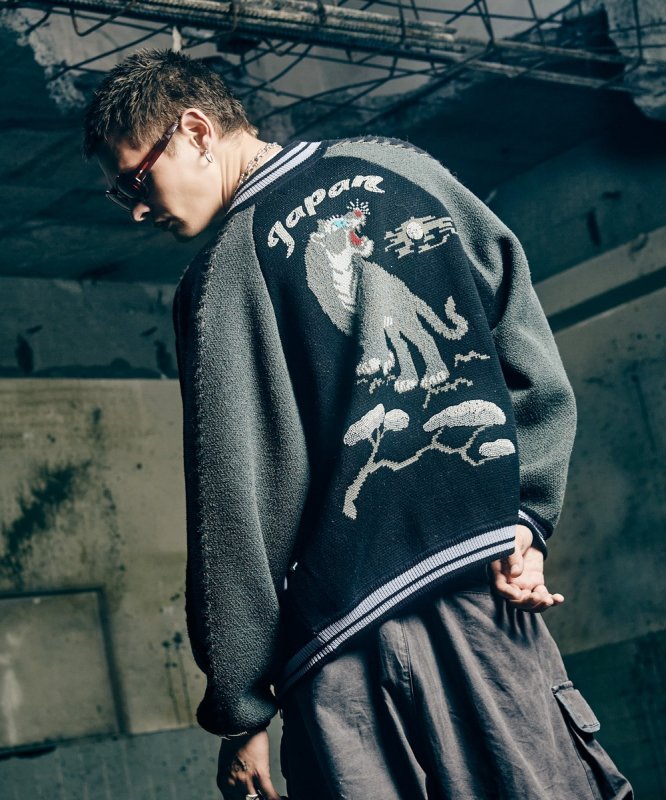 画像30: 【glamb 2026 Autumn先行予約】glamb グラム / Peace Tiger Knit Ska Jumper (3色展開) (30)