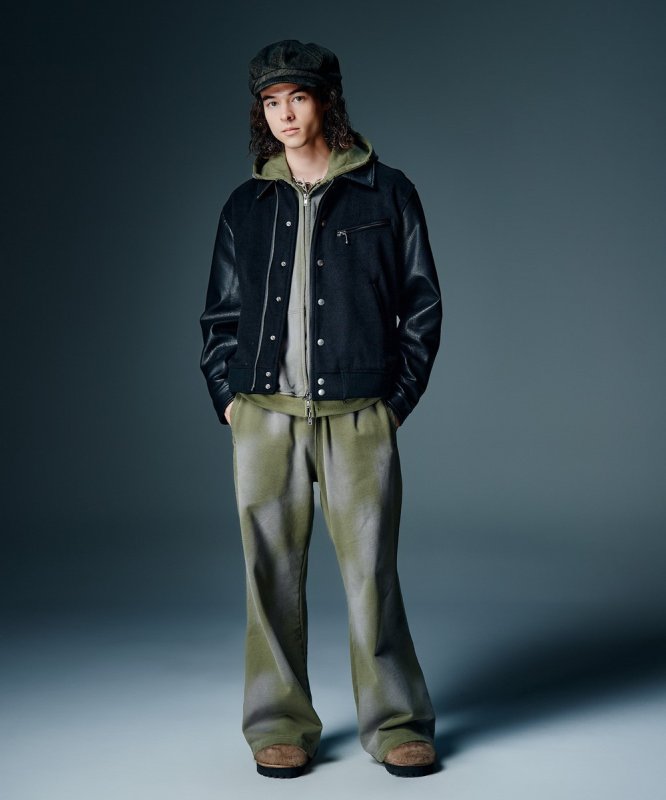 画像10: 【glamb 2026 Autumn先行予約】glamb グラム / Distorted Sweat Zip Hoodie (2色展開) (10)