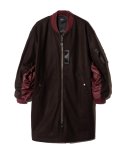 画像2: 【glamb 2026 Autumn先行予約】glamb グラム / Melton MA-1 Coat (2色展開) (2)