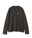 画像2: 【glamb 2026 Autumn先行予約】glamb グラム / Zip Rib Knit (2色展開) (2)