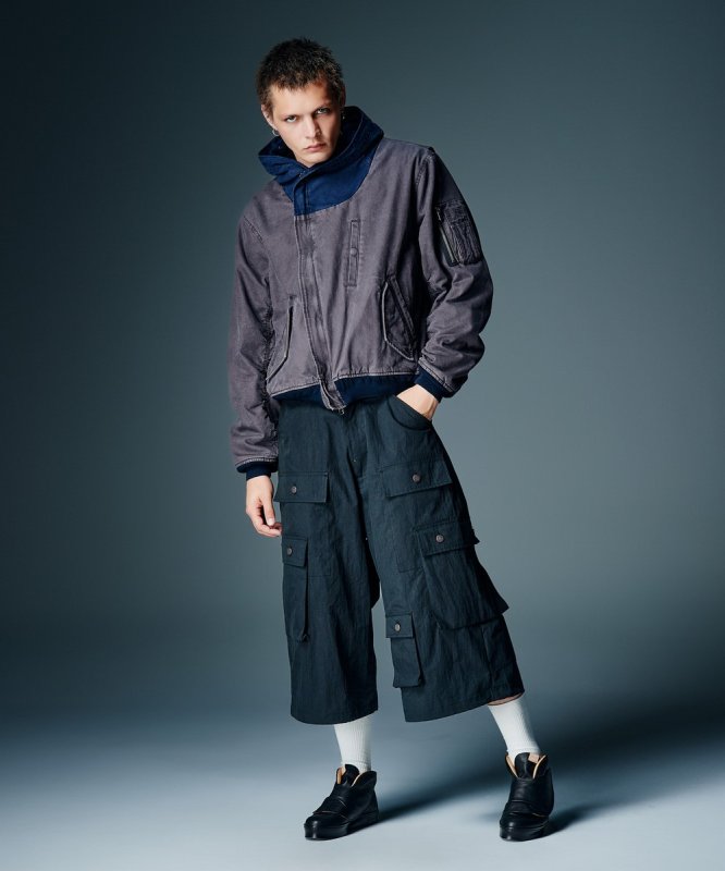 画像9: 【glamb 2026 Autumn先行予約】glamb グラム / Asymmetry Cropped Cargo Pants (2色展開) (9)