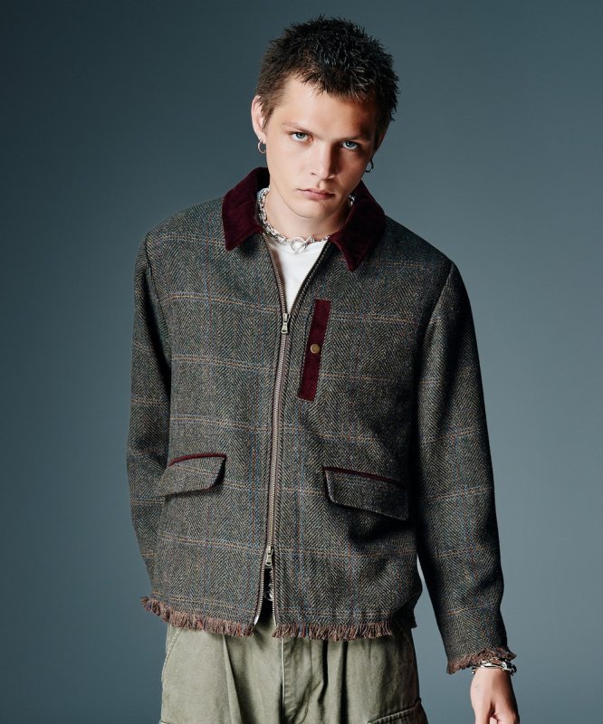 画像10: 【glamb 2026 Autumn先行予約】glamb グラム / Tweed Combination Blouson (3色展開) (10)