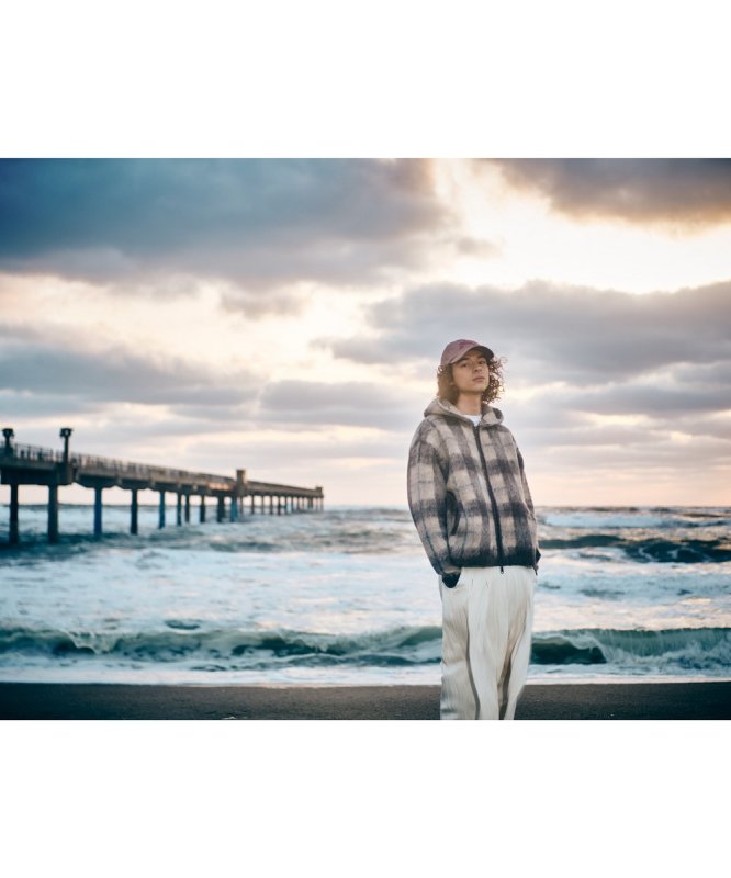 画像16: 【glamb 2026 Autumn先行予約】glamb グラム / Check Knit Hoodie (2色展開) (16)