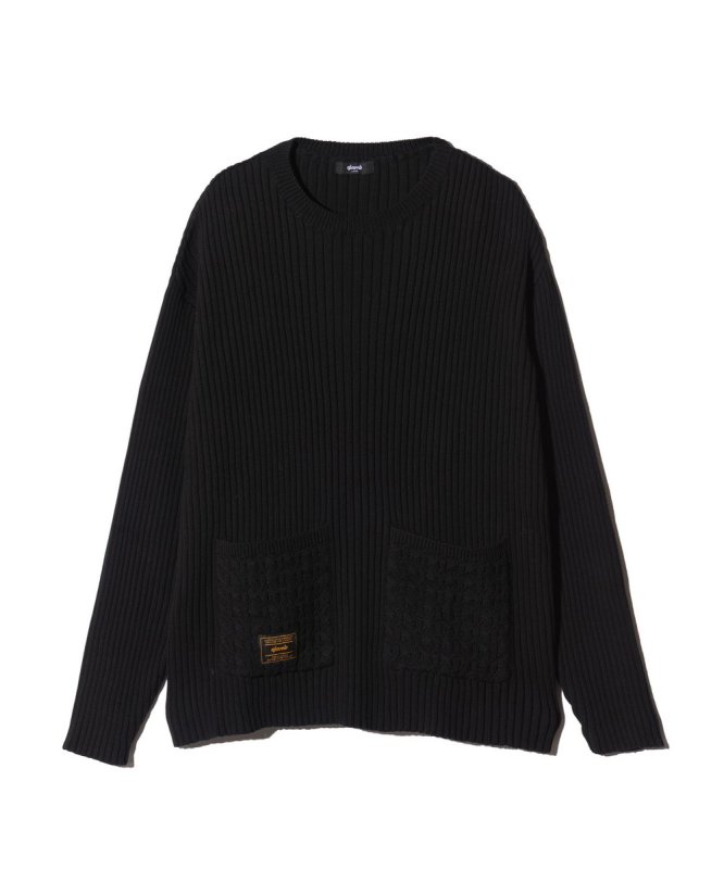 画像2: 【glamb 2026 Autumn先行予約】glamb グラム / Additional Pocket Rib Knit (2色展開) (2)