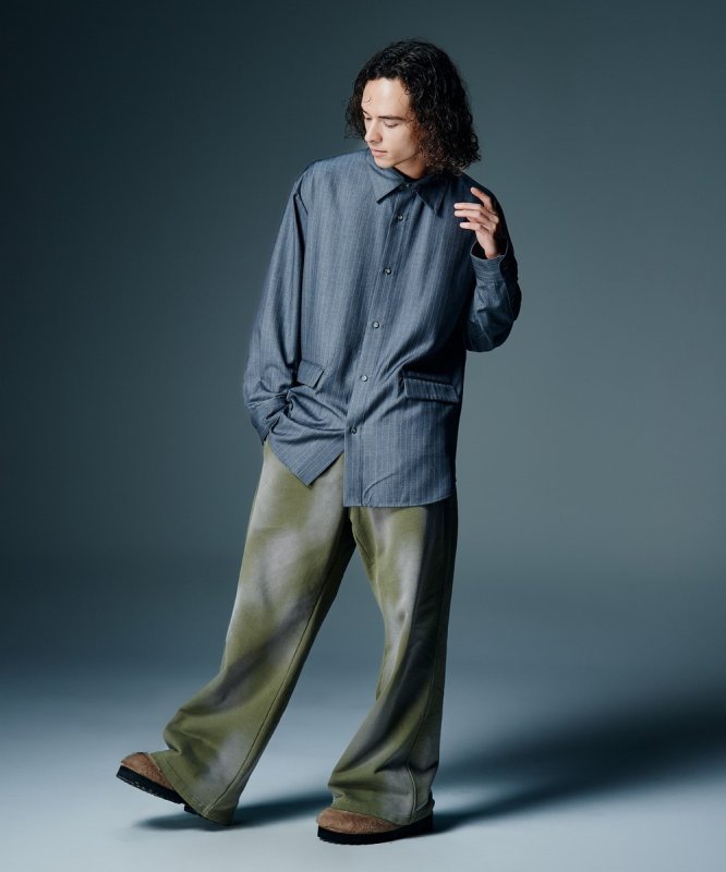 画像13: 【glamb 2026 Autumn先行予約】glamb グラム / Distorted Sweat Wide Pants (2色展開) (13)