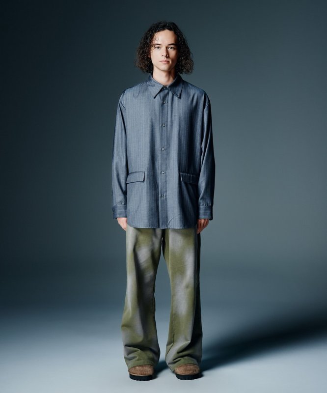 画像8: 【glamb 2026 Autumn先行予約】glamb グラム / Suit Fabric Oversize Shirt (3色展開) (8)
