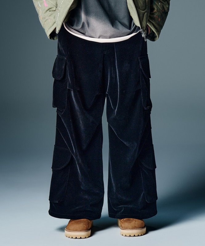 画像5: 【glamb 2026 Autumn先行予約】glamb グラム / Velour Cargo Baggy Pants (2色展開) (5)