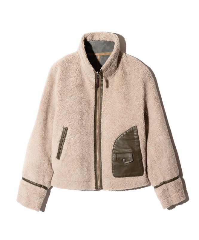 画像3: 【glamb 2026 Autumn先行予約】glamb グラム / Synth Mouton Reversible Jacket (2色展開) (3)