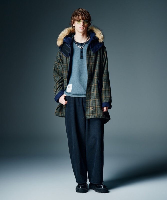 画像14: 【glamb 2026 Autumn先行予約】glamb グラム / Leather Combination Wide Denim (2色展開) (14)