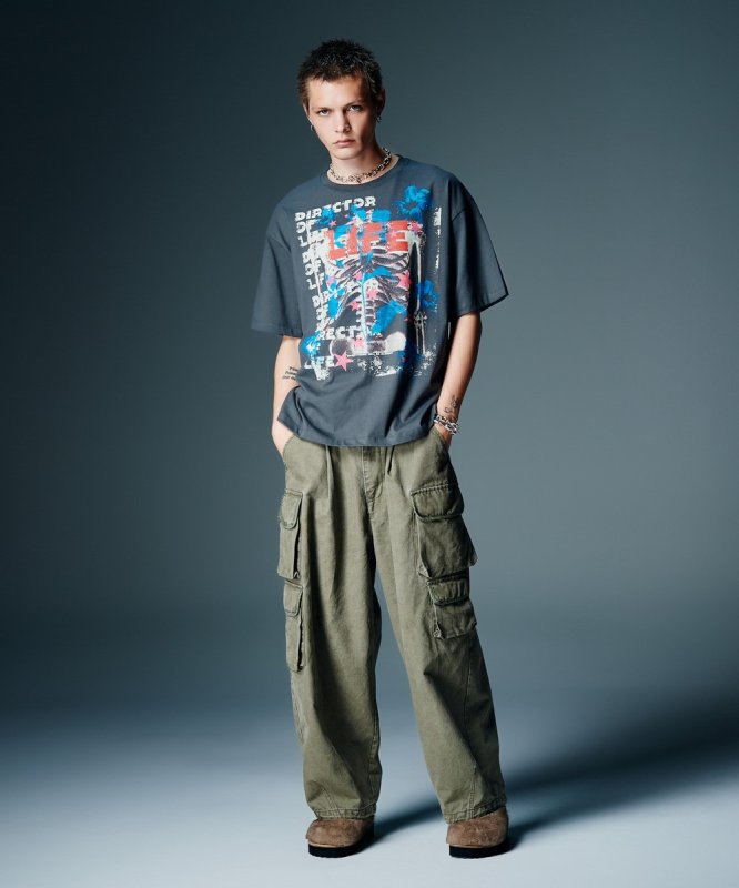 画像6: 【glamb 2026 Autumn先行予約】glamb グラム / Fade Asymmetry Cargo Pants (3色展開) (6)
