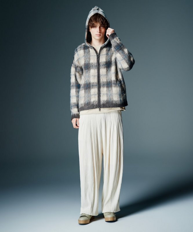 画像11: 【glamb 2026 Autumn先行予約】glamb グラム / Check Knit Hoodie (2色展開) (11)