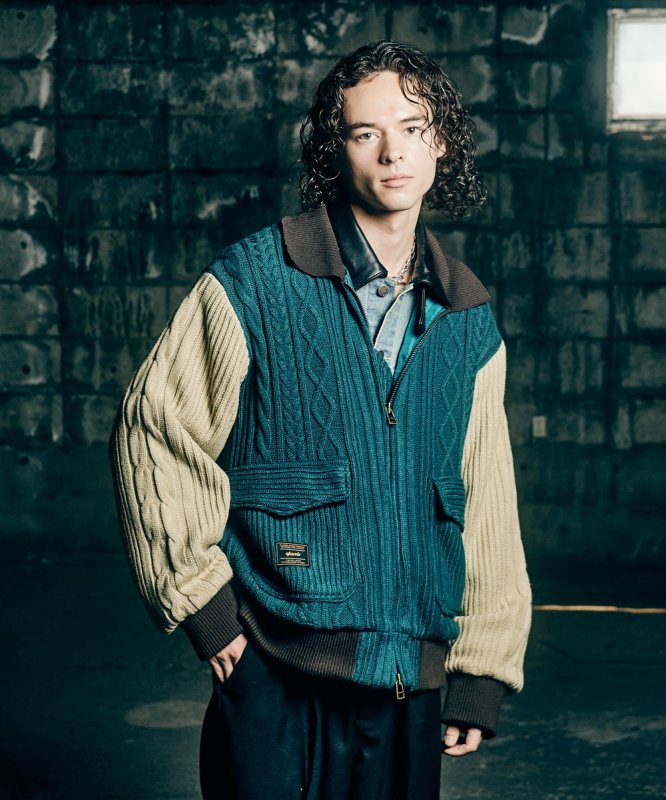 画像10: 【glamb 2026 Autumn先行予約】glamb グラム / Knit A-2 Jacket (2色展開) (10)