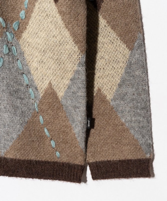 画像19: 【glamb 2026 Autumn先行予約】glamb グラム / Beadswork Argyle Cardigan (2色展開) (19)