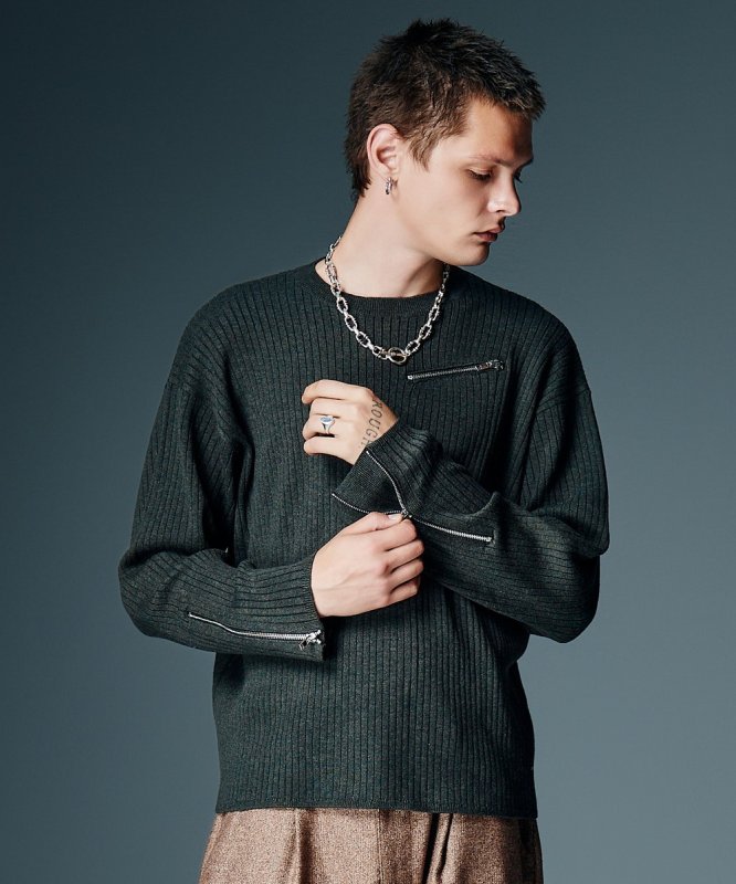 画像6: 【glamb 2026 Autumn先行予約】glamb グラム / Zip Rib Knit (2色展開) (6)