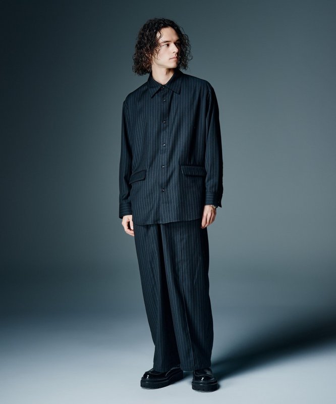 画像10: 【glamb 2026 Autumn先行予約】glamb グラム / Suit Fabric Oversize Shirt (3色展開) (10)