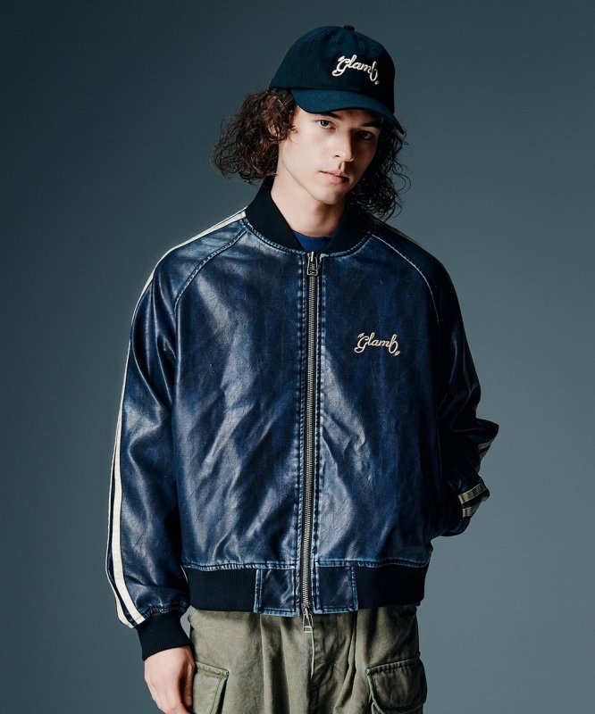 画像9: 【glamb 2026 Autumn先行予約】glamb グラム / Fade Leather Track Jacket (2色展開) (9)