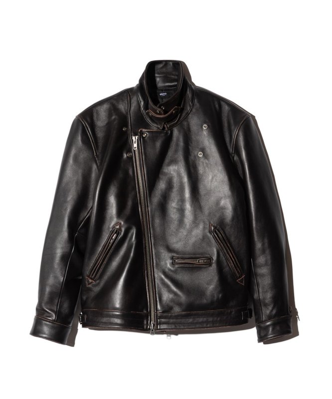画像2: 【glamb 2026 Autumn先行予約】glamb グラム / Johnny Riders Jacket (2色展開) (2)