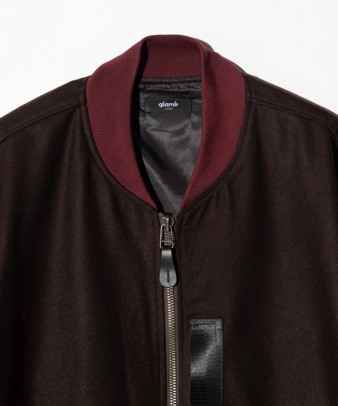画像4: 【glamb 2026 Autumn先行予約】glamb グラム / Melton MA-1 Coat (2色展開) (4)