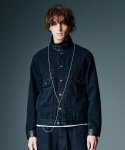 画像20: 【glamb 2026 Autumn先行予約】glamb グラム / Leather Combination Denim Set Up (2色展開) (20)