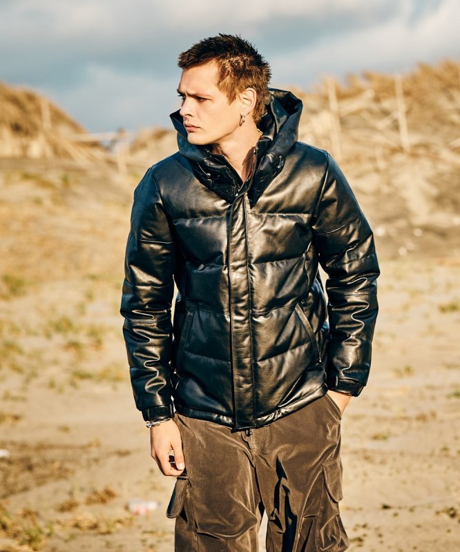 画像15: 【glamb 2026 Autumn先行予約】glamb グラム / Signature Leather Down Jacket (2色展開) (15)