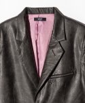 画像4: 【glamb 2026 Autumn先行予約】glamb グラム / Synth Leather Tailored Jacket (2色展開) (4)