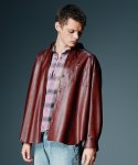 画像5: 【glamb 2026 Autumn先行予約】glamb グラム / Synth Leather Button Down Shirt (2色展開) (5)