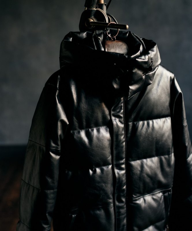 画像12: 【glamb 2026 Autumn先行予約】glamb グラム / Signature Leather Down Jacket (2色展開) (12)