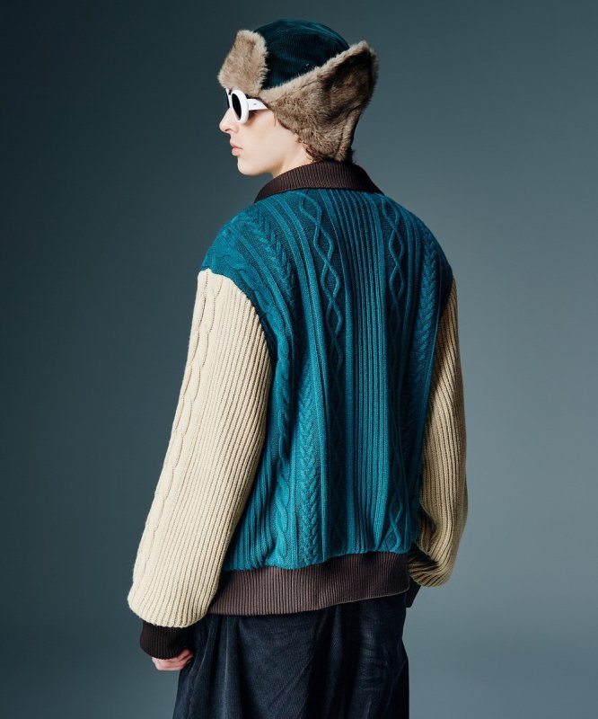 画像8: 【glamb 2026 Autumn先行予約】glamb グラム / Knit A-2 Jacket (2色展開) (8)