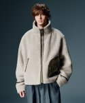 画像14: 【glamb 2026 Autumn先行予約】glamb グラム / Synth Mouton Reversible Jacket (2色展開) (14)