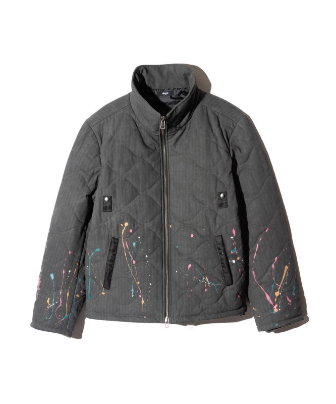 画像2: 【glamb 2026 Autumn先行予約】glamb グラム / Military Quilt Splash Jacket (2色展開) (2)