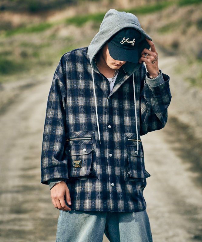 画像9: 【glamb 2026 Autumn先行予約】glamb グラム / 4XL Hoodie Shirt (2色展開) (9)