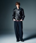 画像13: 【glamb 2026 Autumn先行予約】glamb グラム / Leather Combination Wide Denim (2色展開) (13)