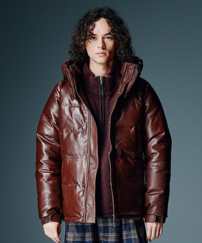 画像3: 【glamb 2026 Autumn先行予約】glamb グラム / Signature Leather Down Jacket (2色展開) (3)