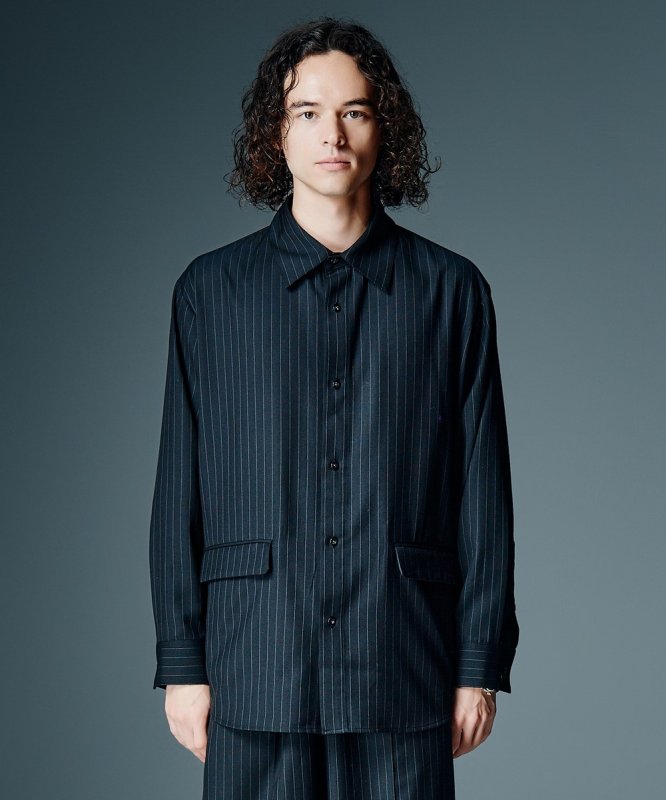 画像6: 【glamb 2026 Autumn先行予約】glamb グラム / Suit Fabric Oversize Shirt (3色展開) (6)