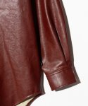 画像16: 【glamb 2026 Autumn先行予約】glamb グラム / Synth Leather Button Down Shirt (2色展開) (16)