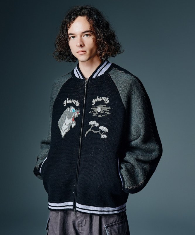 画像12: 【glamb 2026 Autumn先行予約】glamb グラム / Peace Tiger Knit Ska Jumper (3色展開) (12)